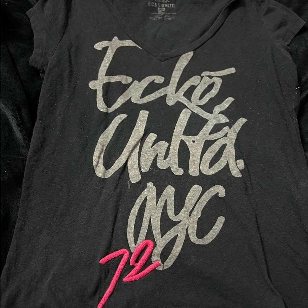 Ecko Unltd Black Tee with Subtle Logo
